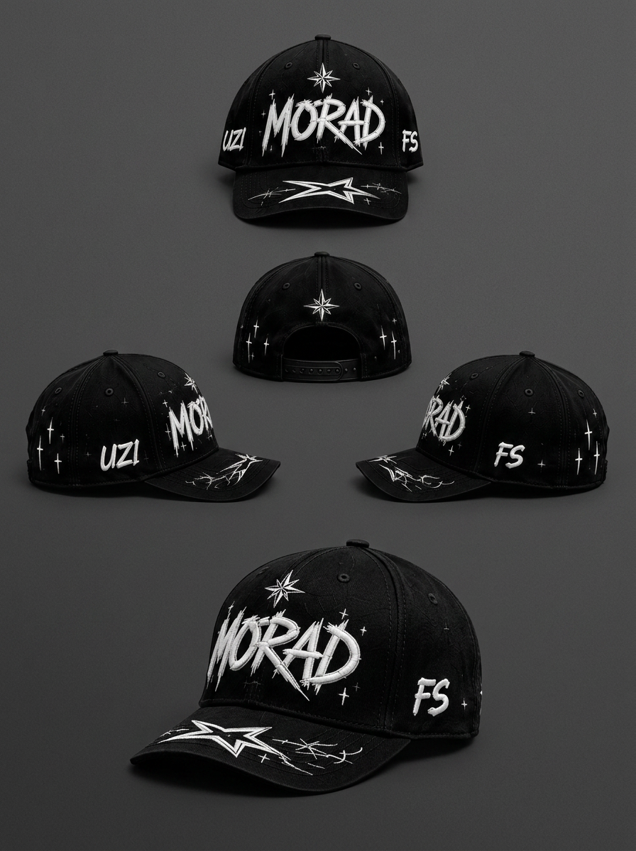 Morad x Uzi Black Cap — Limited Edition